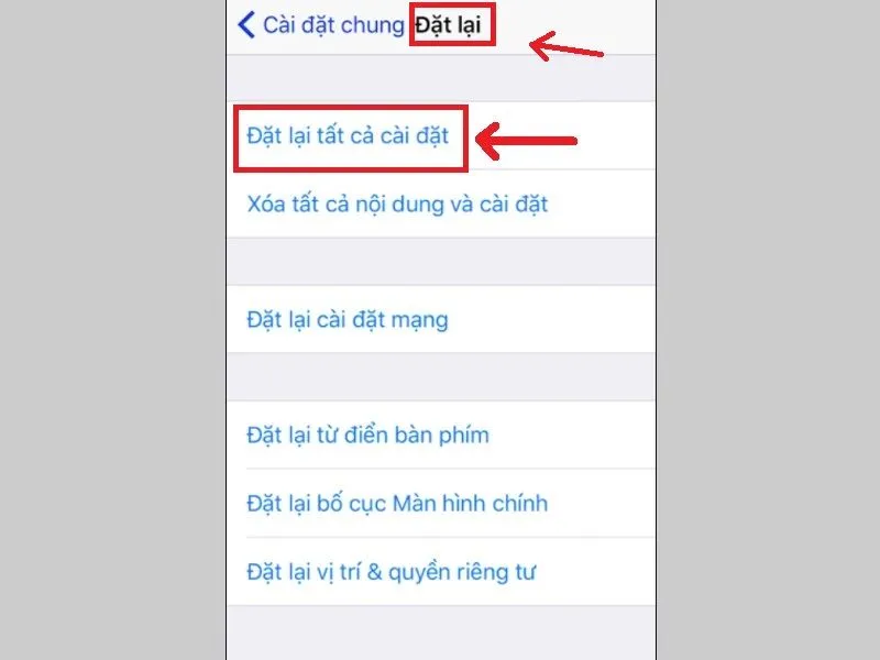 Thực hiện lần lượt các bước khôi phục lỗi mic iphone
