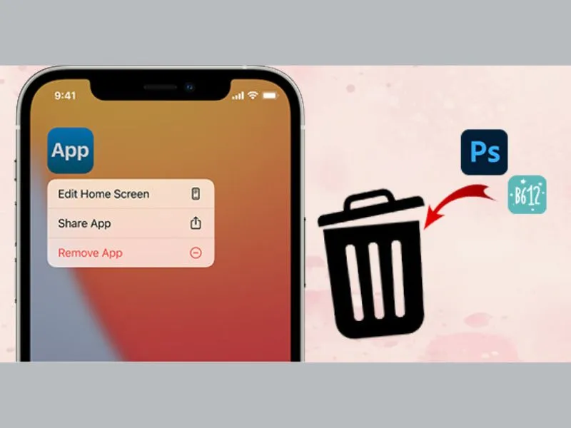Xóa ứng dụng gây ra tình trạng lỗi mic iphone không nói được