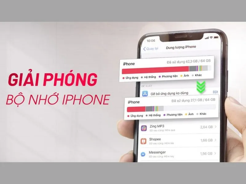 Giải phóng bộ nhớ là cách sửa lỗi Tiktok trên iPhone