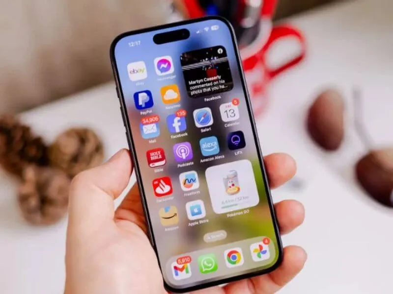 Màn hình iPhone 15 bị lỗi burn in
