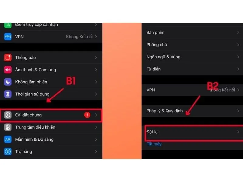 Đặt lại iPhone