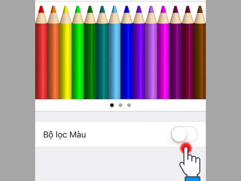 Bật bộ lọc màu trên iPhone