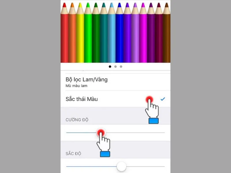 Xử lý tạm thời màn hình iPhone bị ố vàng