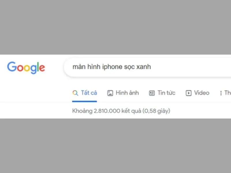 Dấu hiệu Màn hình iPhone bị sọc xanh 