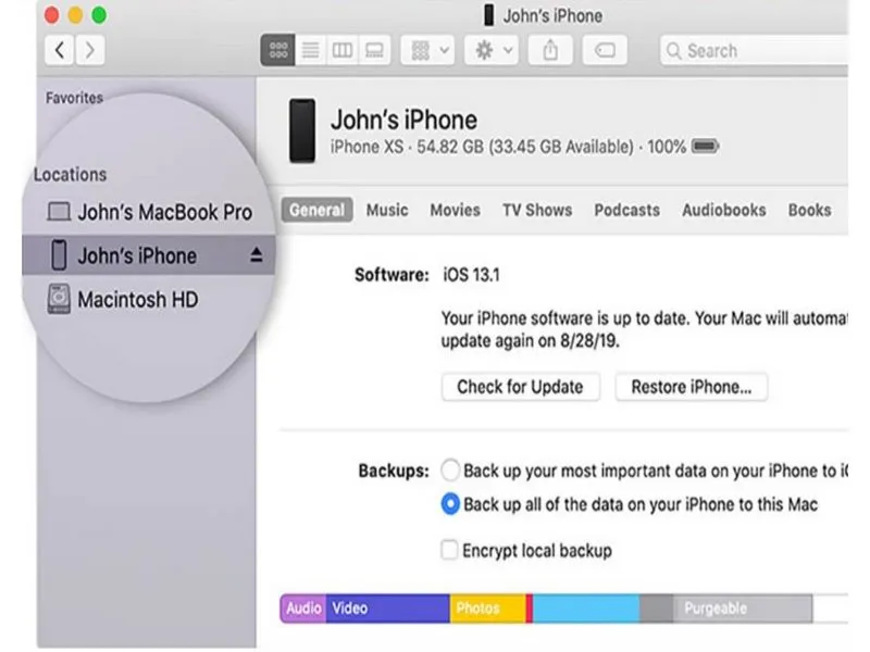 Update lại iPhone 