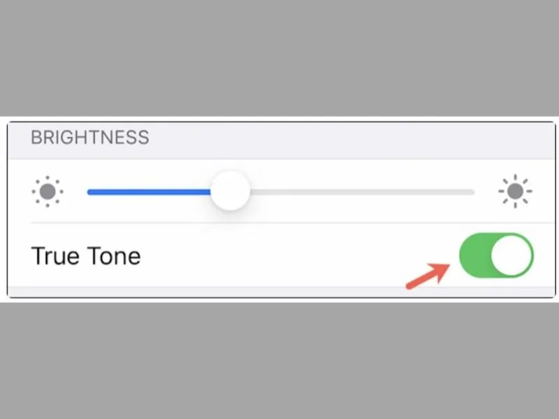 Tắt tính năng True Tone trên điện thoại iphone
