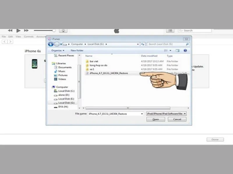 Tìm đến đường dẫn lưu firmware