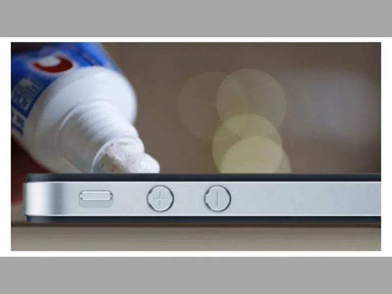 Dùng kem đánh răng để giảm màn hình iPhone bị xước