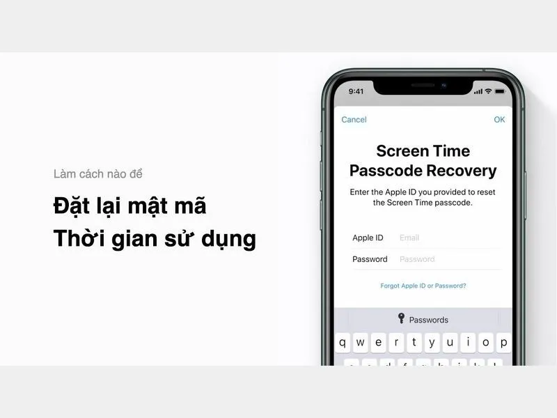 Làm sao lấy lại mật mã sử dụng trên di động iPhone