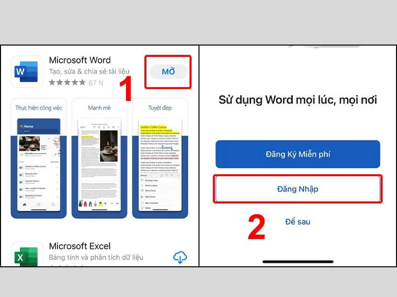 đăng nhập tài khoản microsoft office miễn phí trên iphone