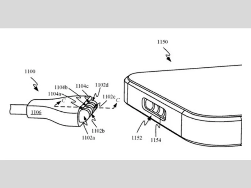 Mô hình iPhone 14 su dung he thong sac magsafe