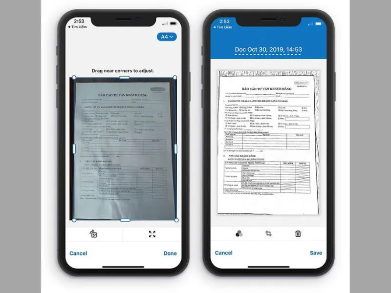 Tiny Scanner - Phần mềm scan trên iPhone miễn phí