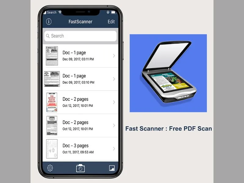 Fast Scanner - Phần mềm scan trên iPhone miễn phí