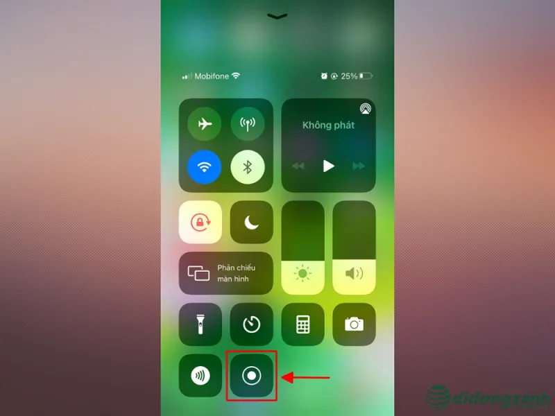 Thực hiện quay màn hình iphone với 1 cú chạm