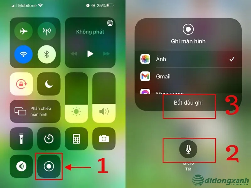 Quay màn hình iphone có tiếng