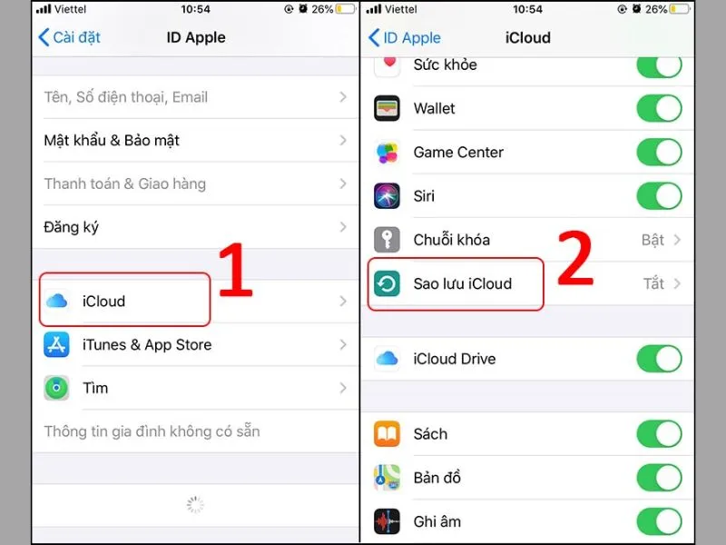 Sao lưu dữ liệu iphone vào máy tính