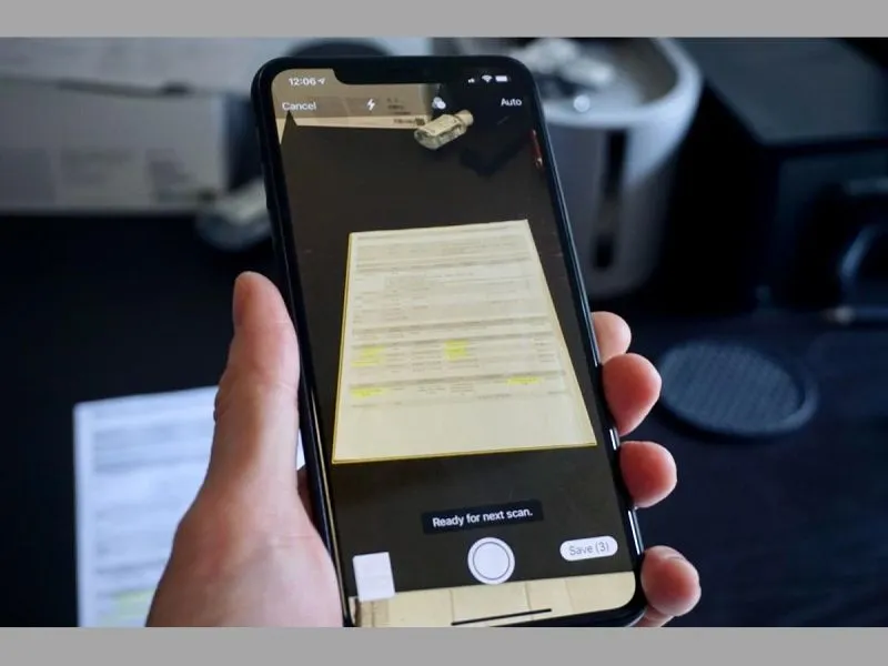 Scan tài liệu qua Ghi chú