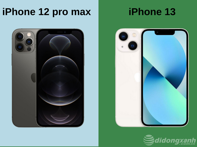 So sánh 12 pro max và iphone 13