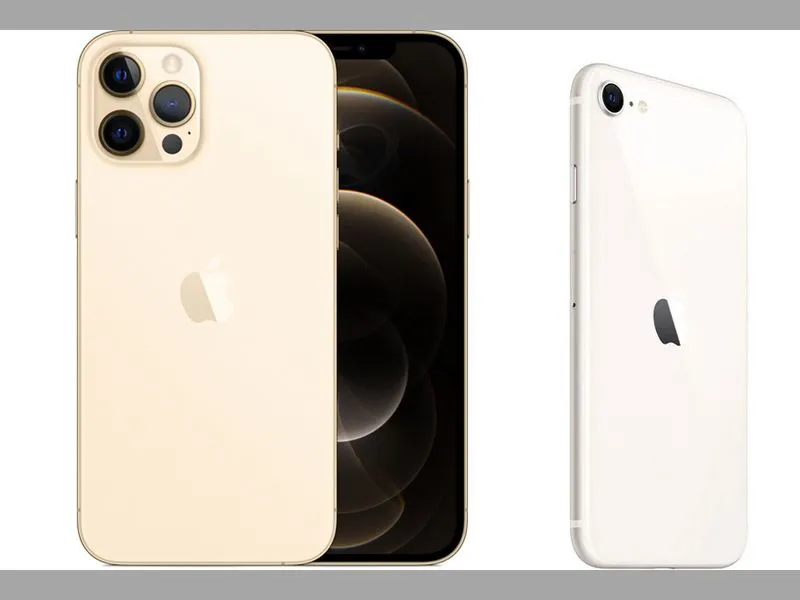 so sánh iPhone 12 Pro Max và SE 2022 về thiết kế