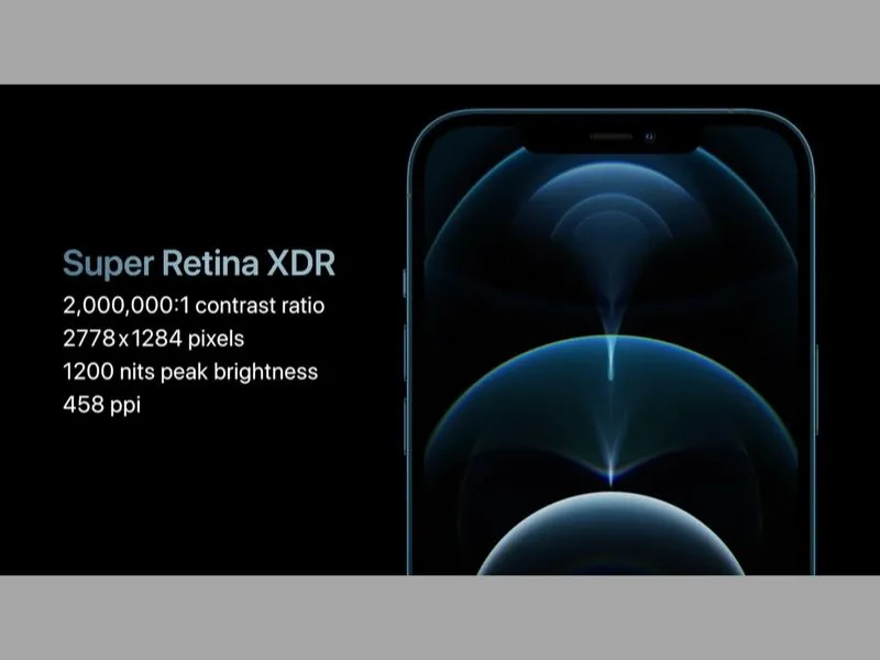 so sánh iPhone 12 Pro Max và SE 2022 về độ hiển thị