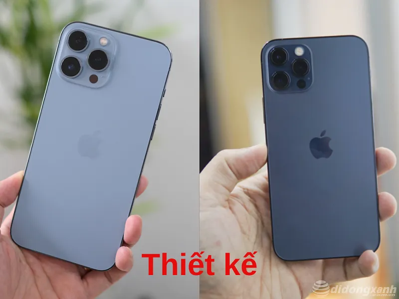 so sánh iPhone 13 pro max và 12 pro max