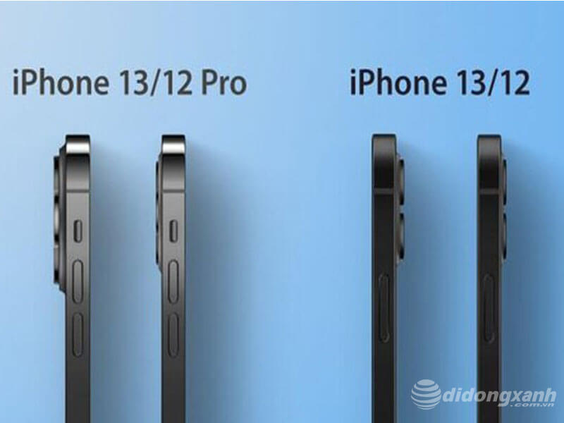 So sánh iPhone 13 và 13 Pro Max thiết kế