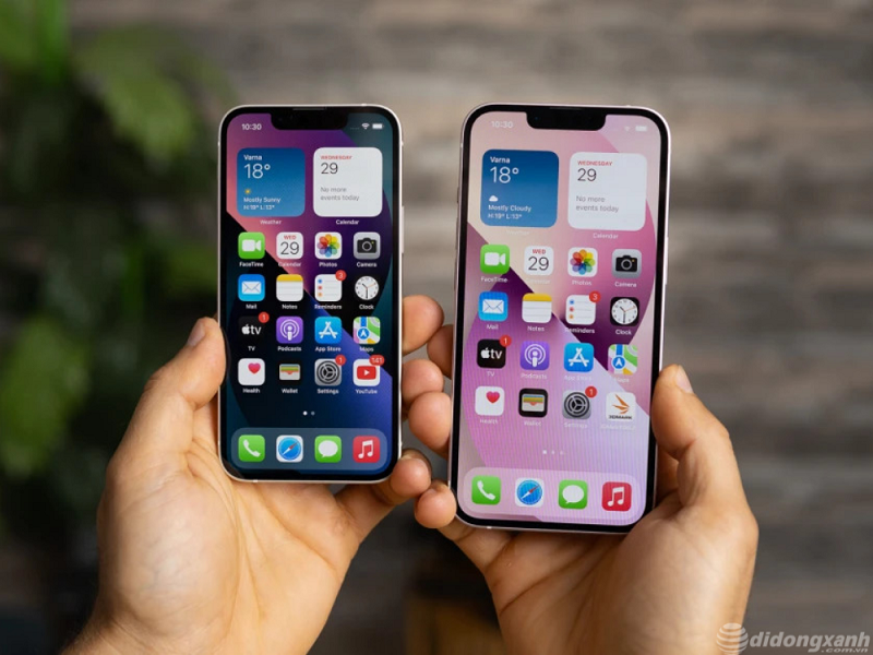 So sánh iphone 13 và iPhone 13 mini