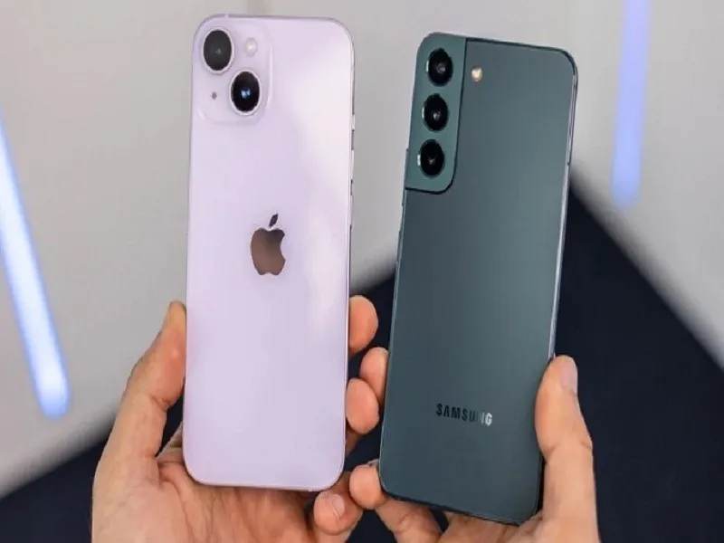 iPhone 14 với Samsung S22 Untral