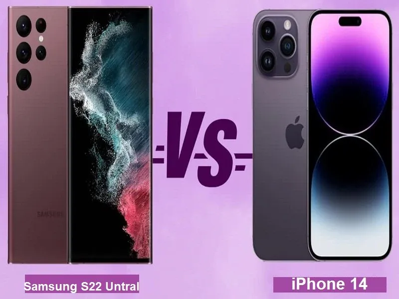 So sánh iPhone 14 và Samsung S22 Untral về dung lượng pin