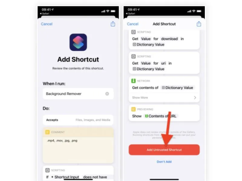 Thêm tính năng Background Remover vào Shortcuts