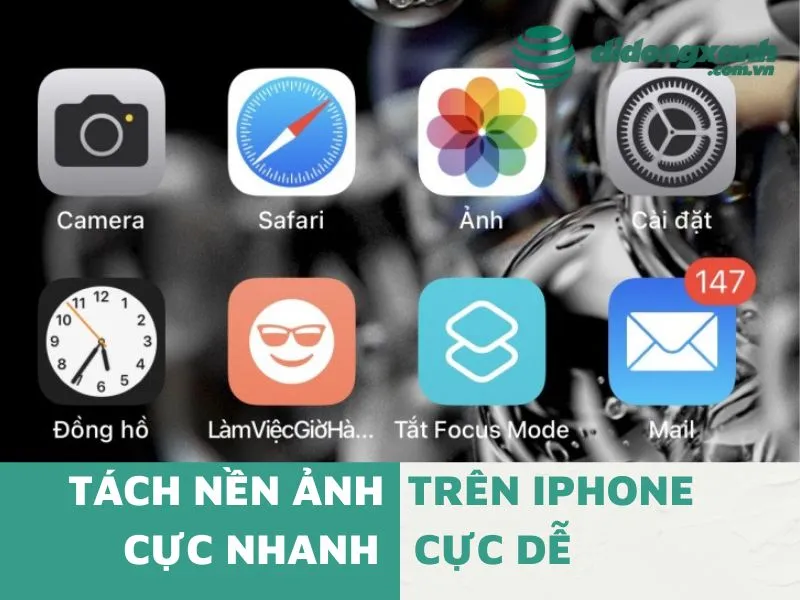 Tách nền ảnh trên iPhone cực nhanh cực dễ