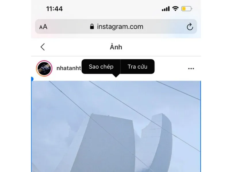 Tải ảnh trên instagram về iphone nhanh