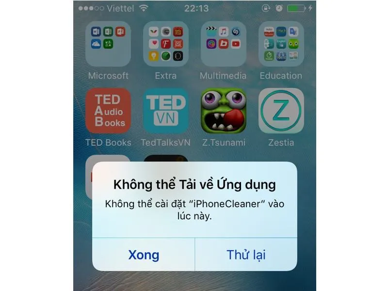 Lỗi tải ứng dụng trên App Store - Tại sao không thể tải ứng dụng trên iPhone