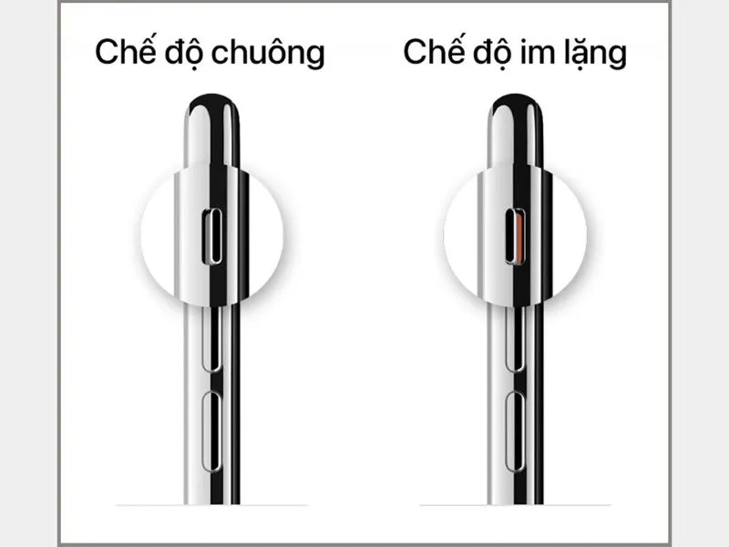 Tắt âm bàn phím trên iphone bằng phím cứng