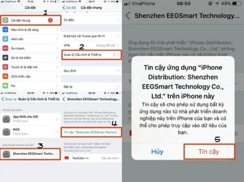 Cấp quyền tin cậy cho ứng dụng Youtube++