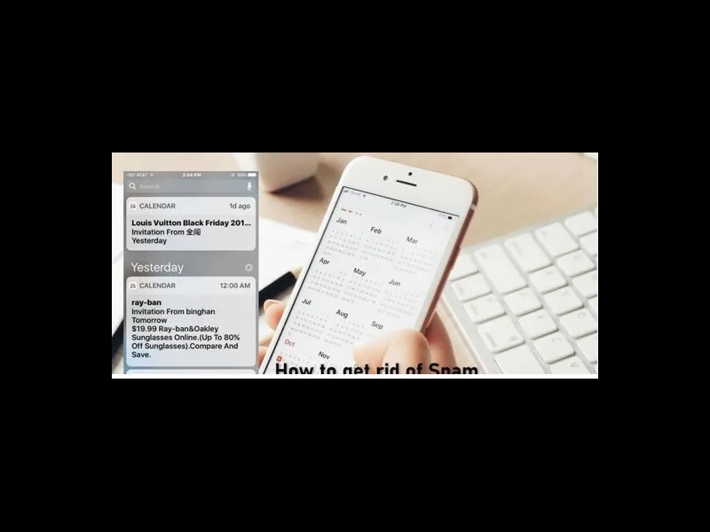 Virus xâm nhập vào lịch và spam 