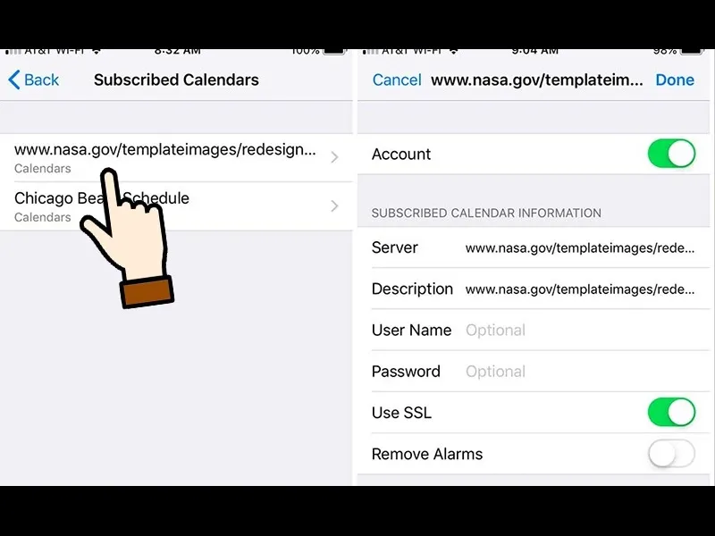 Nhấn chọn những dòng web lạ 