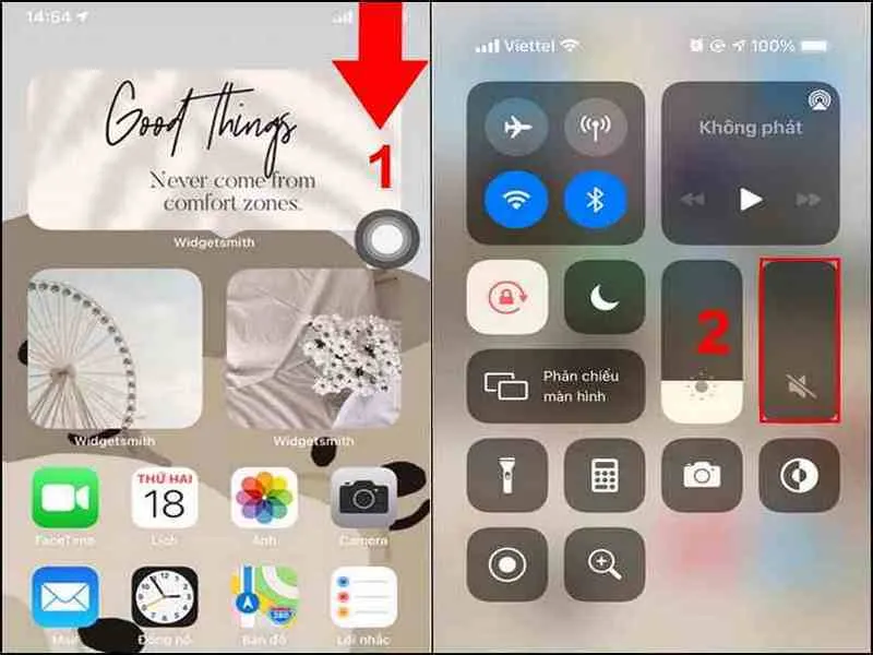 Sử dụng Control Center