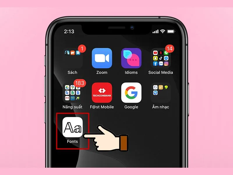 Cài đặt Font về điện thoại iPhone