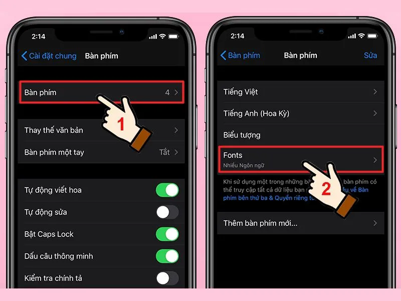 Hướng dẫn cấp quyền Font trên bàn phím