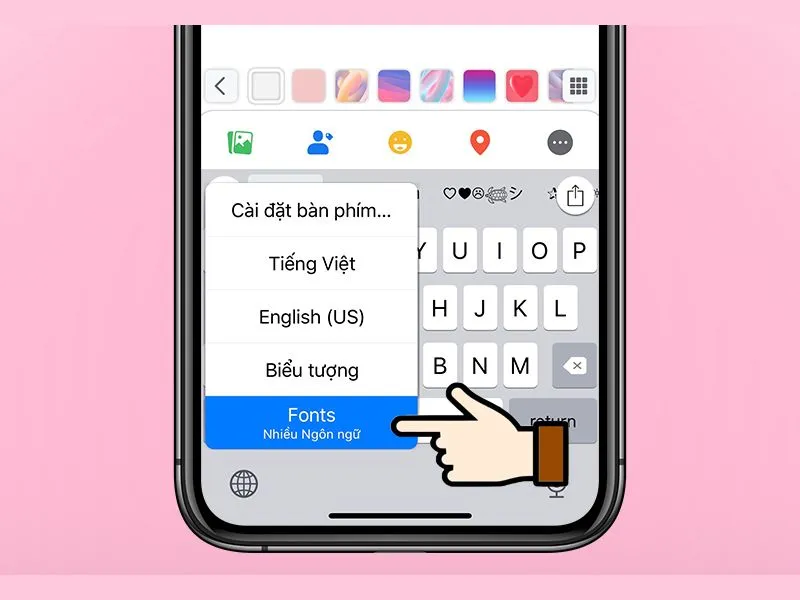 Nhấn chọn vào Fonts để kích hoạt ứng dụng