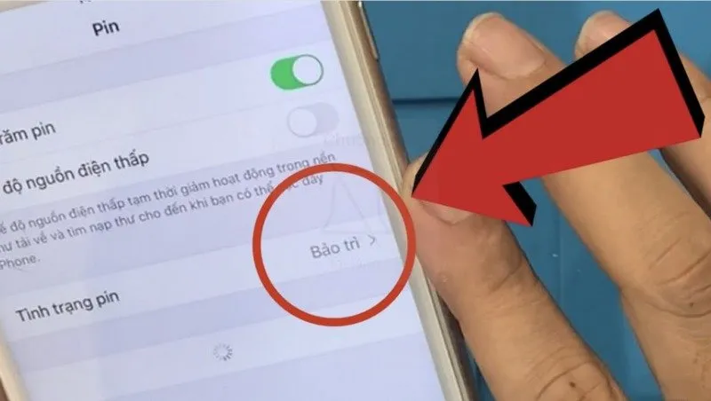 Lỗi pin iPhone Xs báo bảo trì là gì