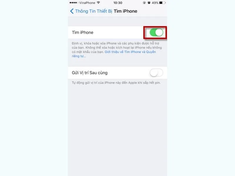 Cách cài định vị theo dõi chồng trên iPhone