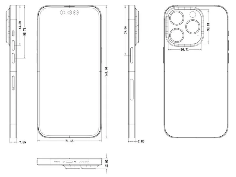 thiết kế iPhone 14 độc đáo