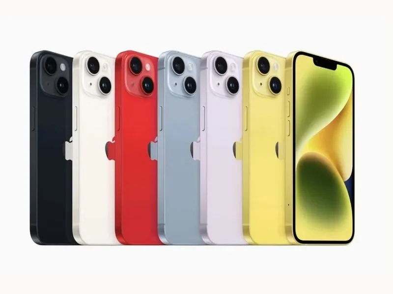 các gam màu mới trên iPhone 14