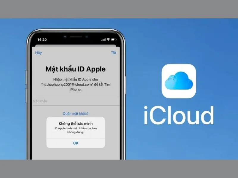 Tìm tài khoản iCloud qua số điện thoại