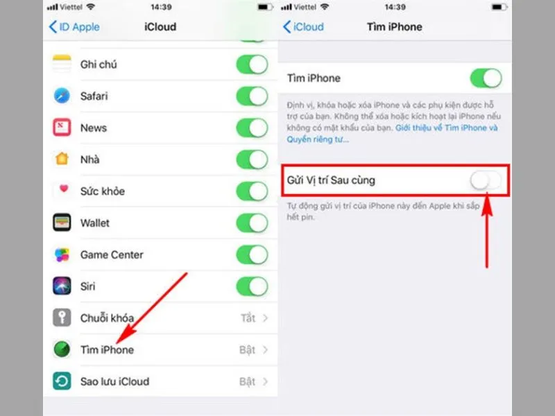 Tìm vị trí điện thoại iPhone bị mất