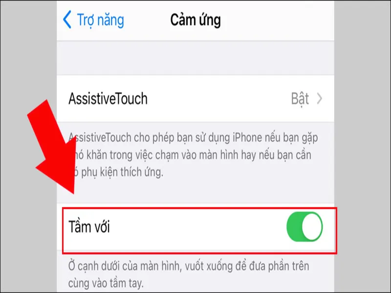Thủ thuật iPhone 12 Pro Max cần thiết là cách bật tính năng Tầm với