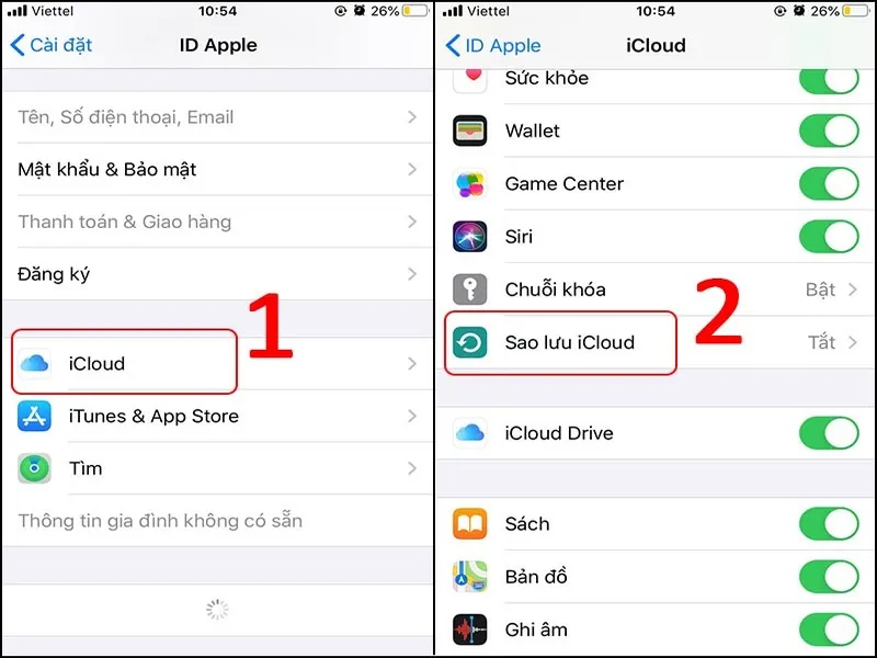 Hướng dẫn bật tính năng sao lưu iPhone 12 Pro Max