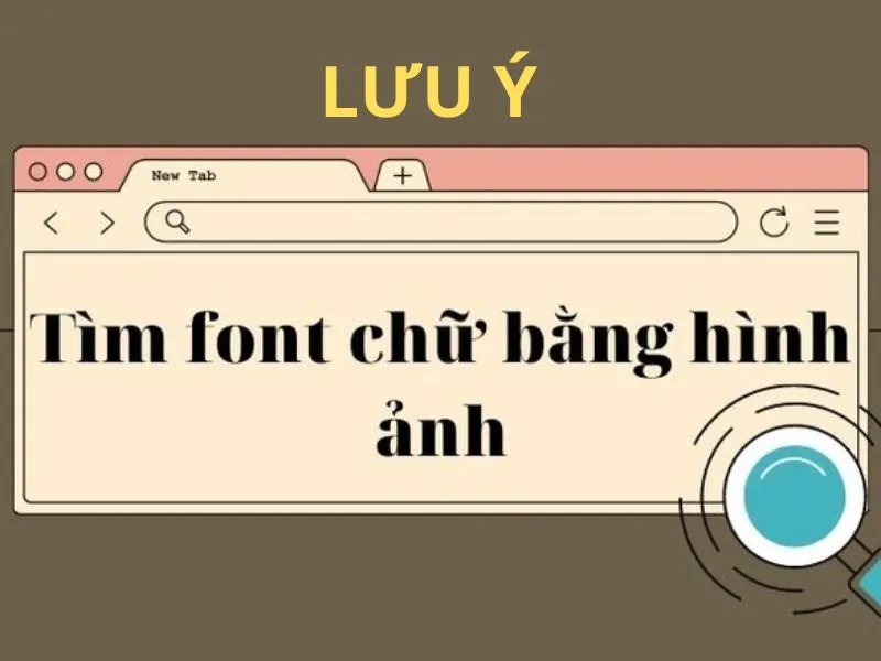 luu y khi tim font chu bang hinh anh